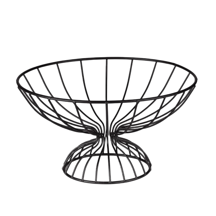 IRON BASKET FRUIT HOLDER (BLACK)